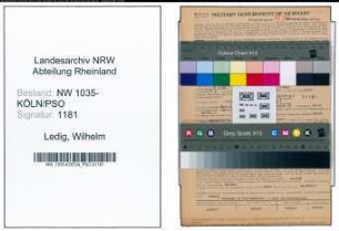 Entnazifizierung Wilhelm Ledig , geb. 23.04.1898 (Fabrikarbeiter)