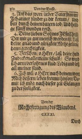 Von der Rechtfertigung des Glaubens.