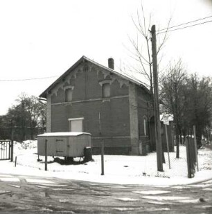 Reichenbach-Oberreichenbach, Oberreichenbacher Straße 206. Ehemaliger Bahnhof Oberreichenbach. Empfangsgebäude (vor 1900)