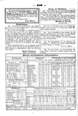 Freisinger Wochenblatt : zugleich Amtsblatt für Freising, Moosburg und Dachau. 1852