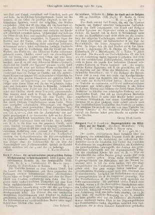 272-273 [Rezension] Wiegand, Friedrich, Dogmengeschichte des Mittelalters und der Neuzeit