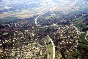 Engelbergtunnel (alt) Trassierung, Blick nach Norden.