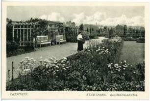 Chemnitz. Im Stadtpark - Blumengarten