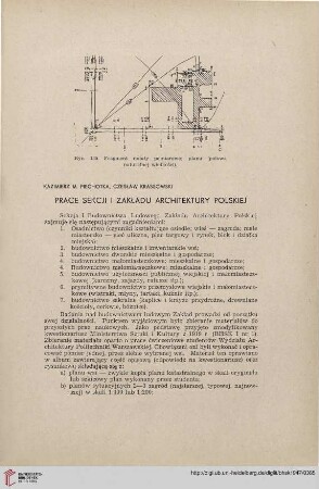 9: Prace Sekcji I Zakładu Architektury Polskiej