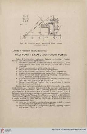 9: Prace Sekcji I Zakładu Architektury Polskiej