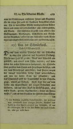 13) Von der Schreibekunst