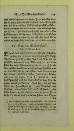13) Von der Schreibekunst