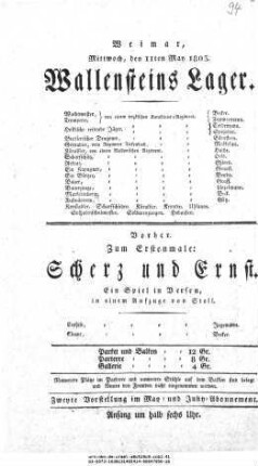 Scherz und Ernst