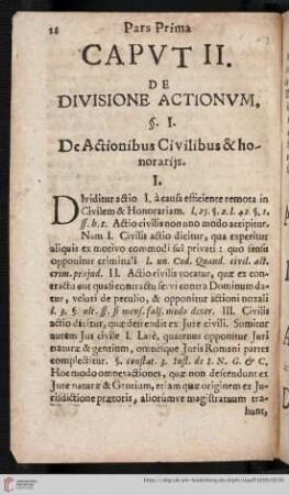Caput II. De Divisione Actionum