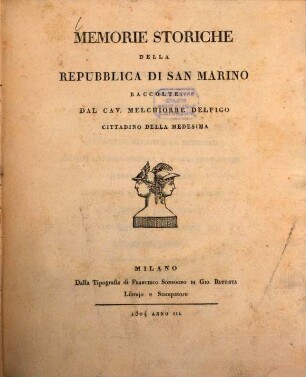 Memorie storiche della Repubblica di San Marino