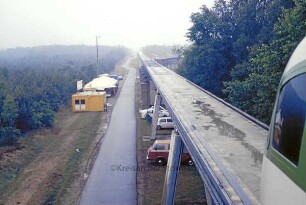 Fresenburg: Transrapid-Teststrecke, Weiche zum Versuchsgelände: Internationale Verkehrsausstellung Hamburg