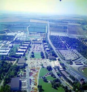 Internationale Gartenbauausstellung in Erfurt : Blickrichtung Südwesten