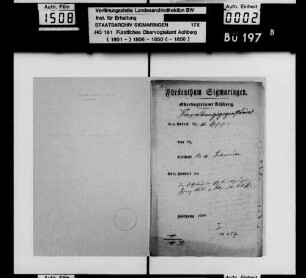 Ehebewilligung für Ignaz Nuber in Liebenweiler