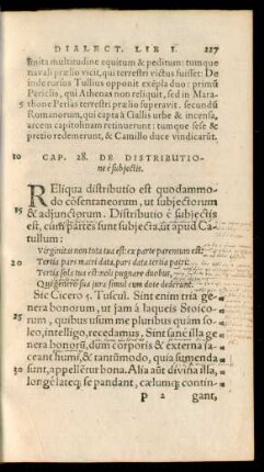 Cap. 28. De Distributione e subiectis.