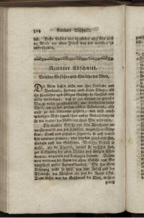 Neunter Abschnitt. Von den Gefäßen und Geräthe der Alten.