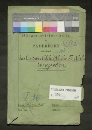 Das landwirtschaftliche Fortbildungswesen