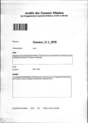 Integration des Arbeitszentrums Mainz in das Zentrum Gesellschaftliche Verantwortung