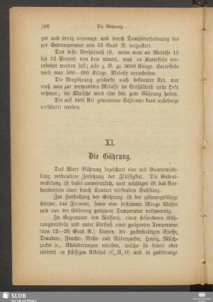 XI. Die Gährung