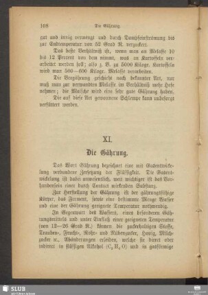 XI. Die Gährung