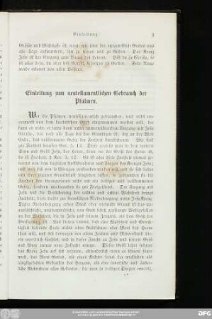 Einleitung zum neutestamentlichen Gebrauch der Psalmen.