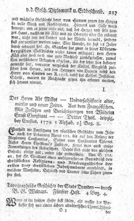 Topographische Geschichte der Stadt. H.5.