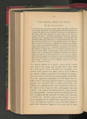 The Native Press of India.