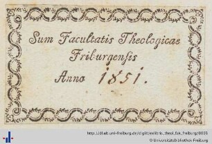 Exlibris (Universitätsbibliothek Freiburg i. Br., K 3506-1).