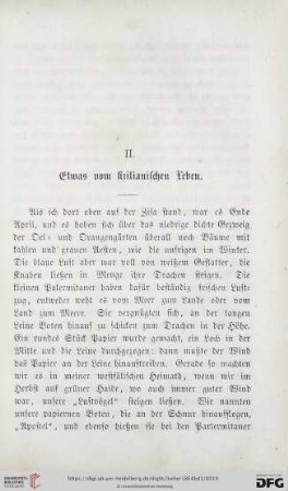 II. Etwas vom sizilianischen Leben