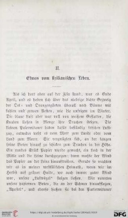 II. Etwas vom sizilianischen Leben