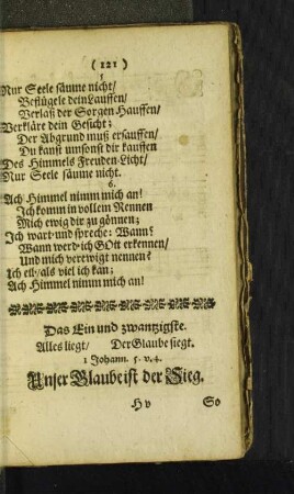 [Das Ein und zwantzigste. - Das Fünff und zwantzigste.]