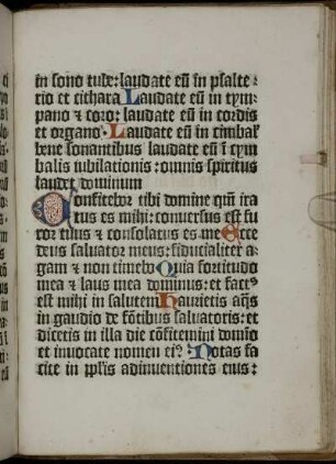 [Canticum Isaiae]: Confitebor…