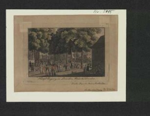 Ansicht vom Lincke’sche Bad in Dresden, Radierung, 1840 : Haupt Eingang des Linke'schen Bades bei Dresden. - Dresden : Beger , [um 1825]. - 1 Kunstbl. : Stich ; 10 x 7 cm +++ Oben rechts: 59