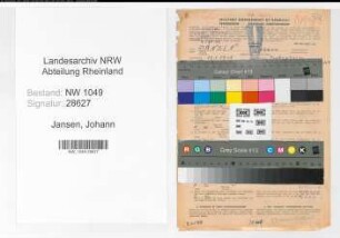 Entnazifizierung Johann Jansen , geb. 14.01.1915 (Polizeibeamter)
