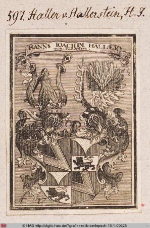 Wappen des Hans Joachim Haller von Hallerstein