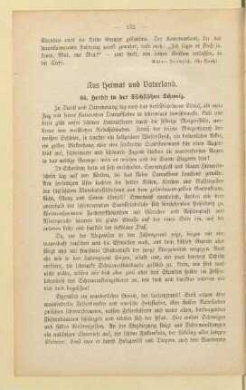 Aus Heimat und Vaterland