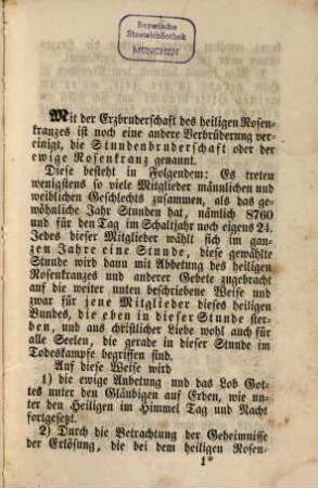 Die Stunden-Bruderschaft zu Hilf und Trost der Sterbenden; wieder hergestellt zu Obermünster in Regensburg im Jahre 1826