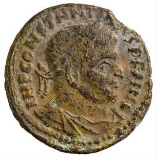 Münze, Follis, Aes 3, 314 - 315 n. Chr.