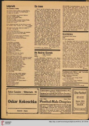 Beachtenswerte Bücher und Tonwerke