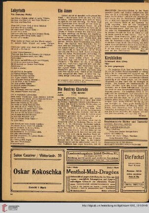 Beachtenswerte Bücher und Tonwerke