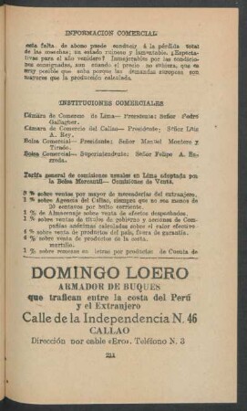 Instituciones comerciales