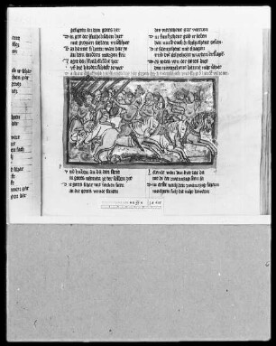 Weltchronik - Bruder Philipp — ---, Folio 1recto-256recto---, Folio 1recto-256rectoJosua besiegt die Heiden, Folio 135recto