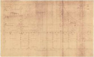 Troost, Paul Ludwig; München, Arcisstr. 12; Führerbau der NSDAP - Sanitäranlagen im Obergeschoss, Nordwest (Grundriss; Details)