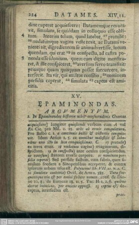 XV. Epaminondas