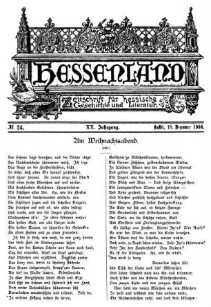 No. 24, 18. Dezember 1906