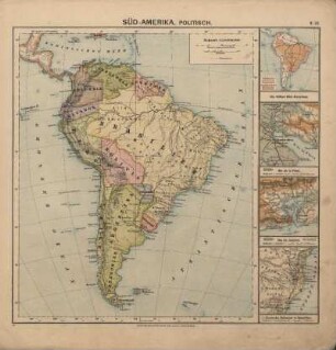 Süd-Amerika, politisch, Die Völker Süd-Amerikas, Rio de la Plata, Rio de Janeiro, Deutsche Kolonien in Brasilien