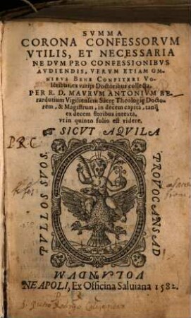 Summa corona confessorum