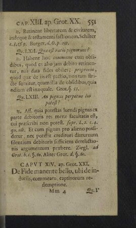 Caput XIV. apud Grot. XXI. - XVII. apud Grot. XXV.