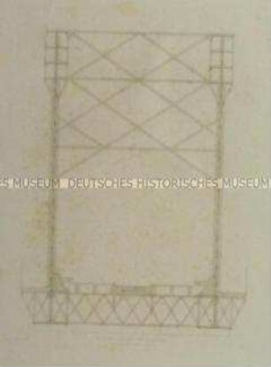 Weichsel-Brücke bei Dirschau - Querschnitt, Tafel XIII