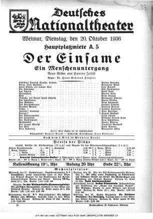 Der Einsame Ein Menschenuntergang