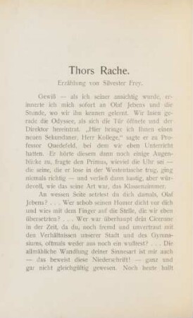 Thors Rache